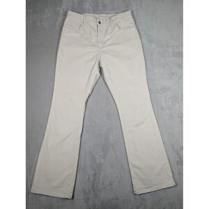 Levis‎ 725 Corduroy Pants Mens 32 White High Rise Bootcut Stretch Casual